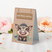 Plaque De Table Panneau de table Warthog Wallow Safari (In SItu (Mariage))