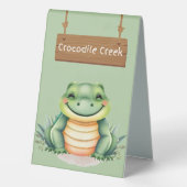 Plaque De Table Panneau de table Wild Crocodile Creek (Verso)