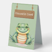 Plaque De Table Panneau de table Wild Crocodile Creek (Recto)