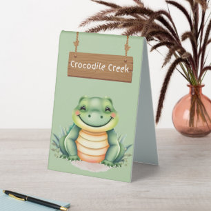 Plaque De Table Panneau de table Wild Crocodile Creek