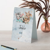 Plaque De Table Panneau de tente baby shower Safari wildone (En SItu (Tableau))