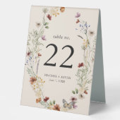 Plaque De Table Panneau de tente Boho Floral Table (Recto)