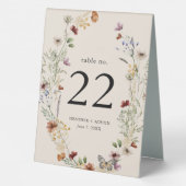 Plaque De Table Panneau de tente Boho Floral Table (Verso)