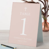 Plaque De Table Panneau de tente de la table de baptême de croix r (En SItu (Tableau))