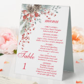 Plaque De Table Panneau de tente de Noël avec menu (In SItu (Mariage))