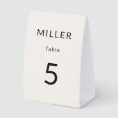 Plaque De Table Panneau de tente de numéro de table d'architecture (Recto)