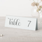 Plaque De Table Panneau de tente de table 6x2 numéro noir (En SItu (Tableau))