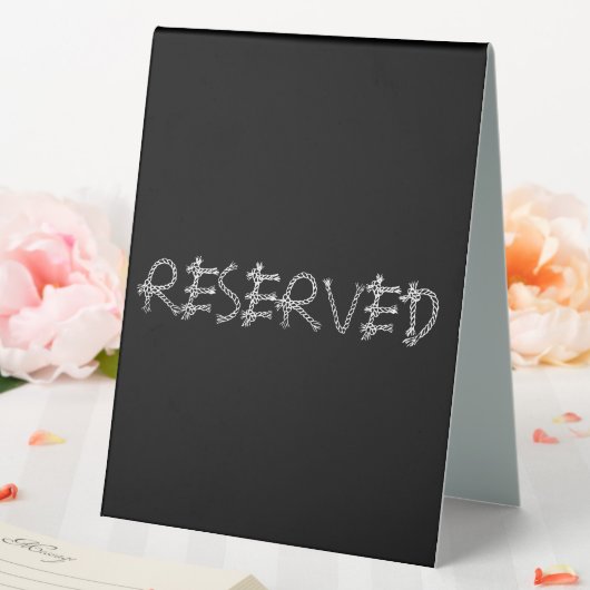 Plaque De Table Panneau de tente de table 6x8 réservé (In SItu (Mariage))