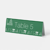 Plaque De Table Panneau de tente de table «Ça s'additionne en vert (Verso)