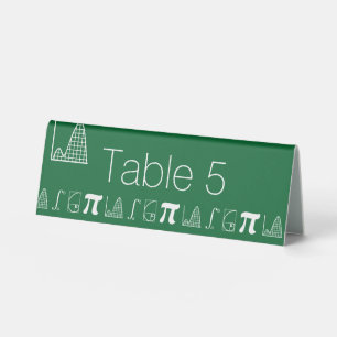 Plaque De Table Panneau de tente de table «Ça s'additionne en vert