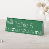 Plaque De Table Panneau de tente de table «Ça s'additionne en vert (En SItu (Tableau))