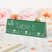 Plaque De Table Panneau de tente de table «Ça s'additionne en vert (In SItu (Mariage))