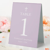 Plaque De Table Panneau de tente de table de baptême moderne fille (In SItu (Mariage))