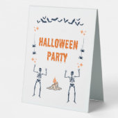Plaque De Table Panneau de tente de table de fête d'Halloween (Verso)