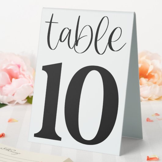 Plaque De Table Panneau de tente de table de mariage numéro 10 (In SItu (Mariage))
