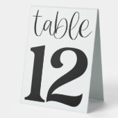 Plaque De Table Panneau de tente de table de mariage numéro 12 (Recto)