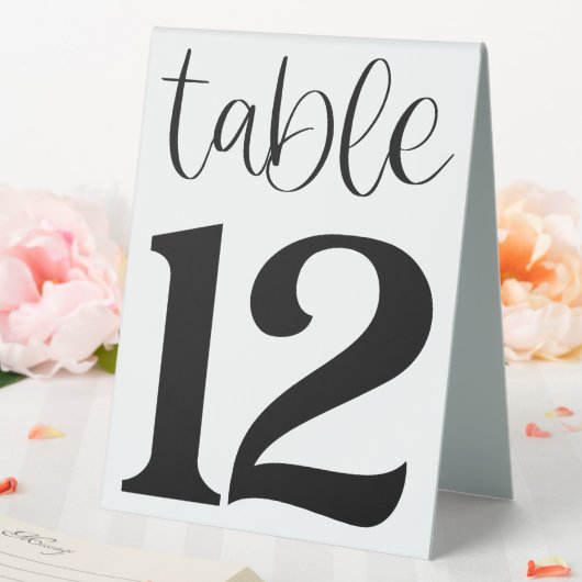 Plaque De Table Panneau de tente de table de mariage numéro 12 (In SItu (Mariage))