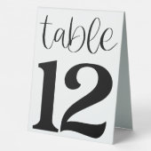 Plaque De Table Panneau de tente de table de mariage numéro 12 (Verso)