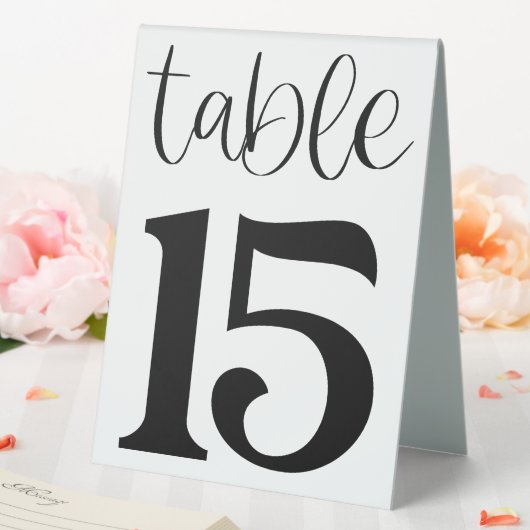 Plaque De Table Panneau de tente de table de mariage numéro 15 (In SItu (Mariage))