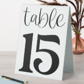 Plaque De Table Panneau de tente de table de mariage numéro 15 (En SItu (Tableau))