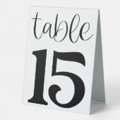 Plaque De Table Panneau de tente de table de mariage numéro 15 (Verso)