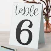 Plaque De Table Panneau de tente de table de mariage numéro 6 (En SItu (Tableau))