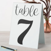Plaque De Table Panneau de tente de table de mariage numéro 7 (En SItu (Tableau))