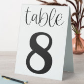 Plaque De Table Panneau de tente de table de mariage numéro 8 (En SItu (Tableau))