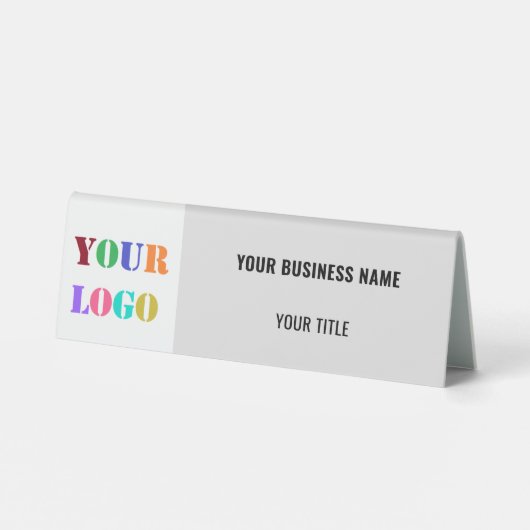 Plaque De Table Panneau de tente de table de société de nom de log (Verso)