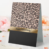 Plaque De Table Panneau de tente de table Empreinte de léopard (In SItu (Mariage))