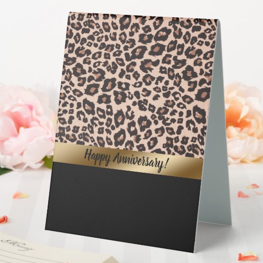 Plaque De Table Panneau de tente de table Empreinte de léopard (In SItu (Mariage))