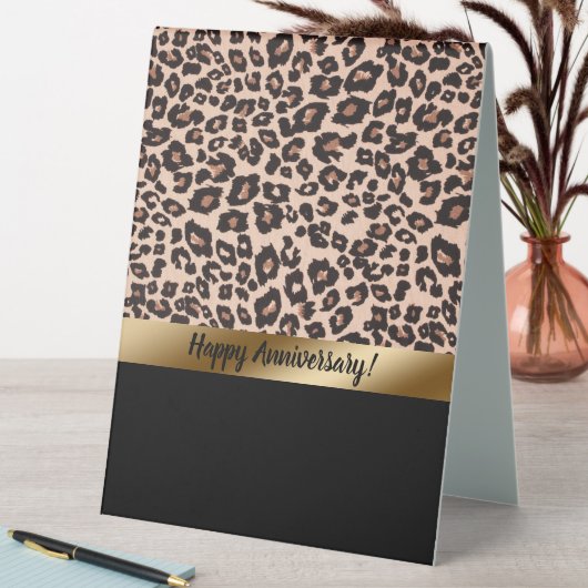 Plaque De Table Panneau de tente de table Empreinte de léopard (En SItu (Tableau))