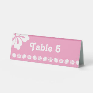 Plaque De Table Panneau de tente de table en Hibiscus Tropical Ros