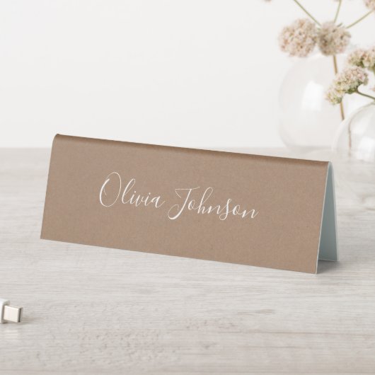 Plaque De Table Panneau de tente de table lettres Faux Kraft (En SItu (Tableau))