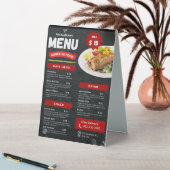 Plaque De Table Panneau de tente de table Menus alimentaires (En SItu (Tableau))