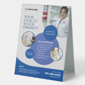 Plaque De Table Panneau de tente de table personnalisée Services d (Recto)