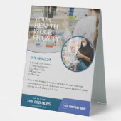 Plaque De Table Panneau de tente de table personnalisée Services d (Recto)