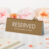 Plaque De Table Panneau de tente de table réservée élégant minimal (In SItu (Mariage))