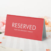 Plaque De Table Panneau de tente de table réservée élégant minimal (In SItu (Mariage))