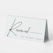 Plaque De Table Panneau de tente de table réservée mariage (Verso)