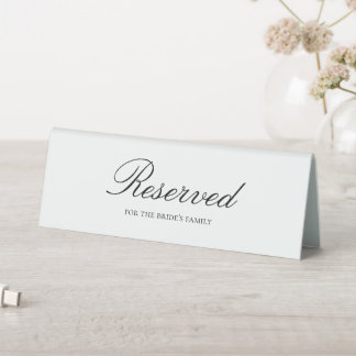 Plaque De Table Panneau de tente de table réservée pour mariage él