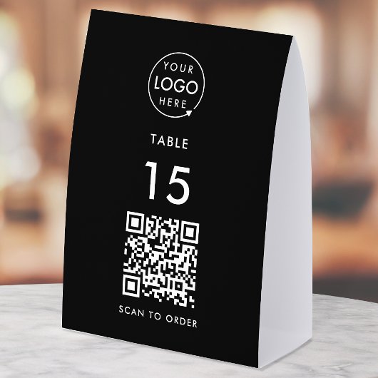 Plaque De Table Panneau de tente de table | Restauration Café QR S
