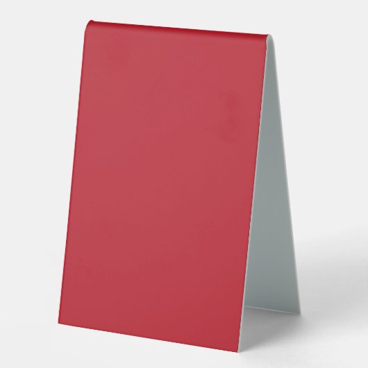 Plaque De Table Panneau de tente de table rouge pour restaurants (Recto)
