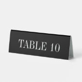 Plaque De Table Panneau de tente de table simple et facile à lire (Verso)