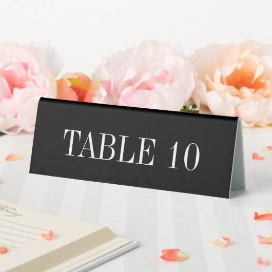 Plaque De Table Panneau de tente de table simple et facile à lire (In SItu (Mariage))
