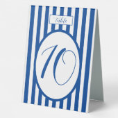 Plaque De Table Panneau de tente de tableau Numéro de table Bleu B (Verso)