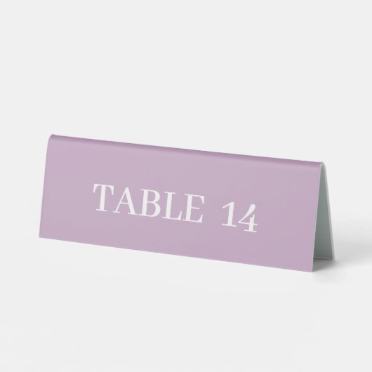 Plaque De Table Panneau de tente du tableau des numéros de Rose Du (Verso)