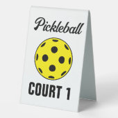 Plaque De Table Panneau de tente du terrain de pickball personnali (Verso)