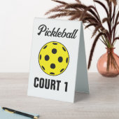 Plaque De Table Panneau de tente du terrain de pickball personnali (En SItu (Tableau))