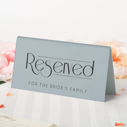 Plaque De Table Panneau de tente Dusty Blue Mariage Réservé (In SItu (Mariage))